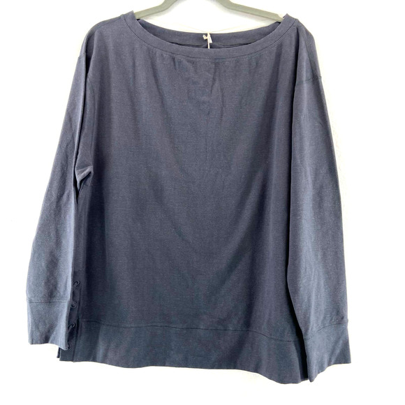 Prana Tops - Prana Ostara Top Gray Long Sleeve Shirt Cotton Sz XL NWT